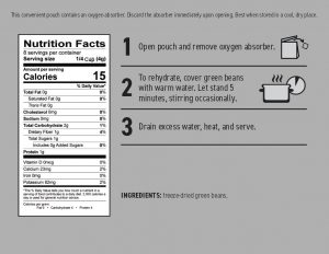 servings freeze dried